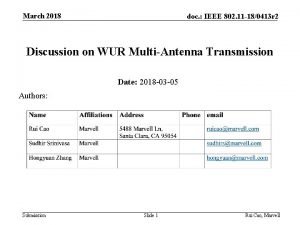 March 2018 doc IEEE 802 11 180413 r