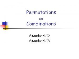 Fundamental counting principle Fundamental counting principle