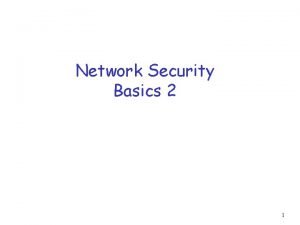 Network Security Basics 2 1 Message Digests Computationally