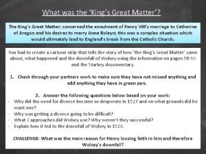 Kings great matter Kings great matter