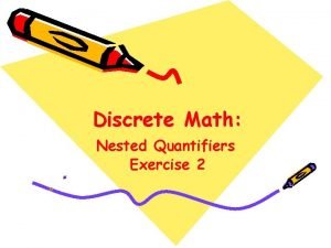 Quantifiers discrete mathematics exercises