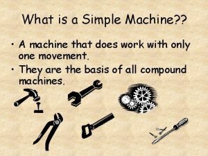 Is watch a simple machine