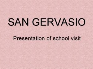 San gervasio school