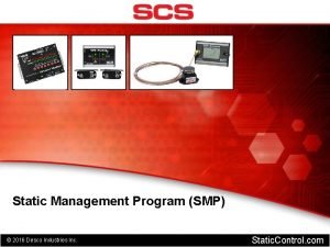 Static Management Program SMP 2016 Desco Industries Inc