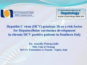 2 nd International Conference on Hepatology May 09