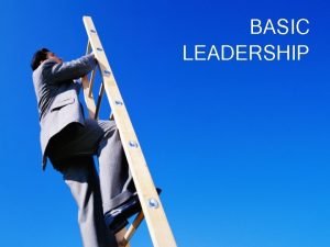 BASIC LEADERSHIP A Introduction LEADERSHIP MANAGEMENT CONTRASTED Management