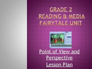Point of View and Perspective Lesson Plan Point