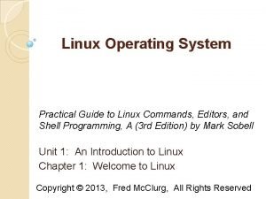 Linux family tree Linux family tree
