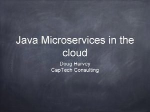 Cap microservices