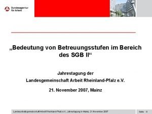 Bedeutung von Betreuungsstufen im Bereich des SGB II