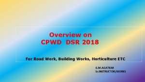 Dsr cpwd 2019
