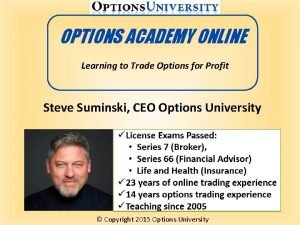 Stock options academy