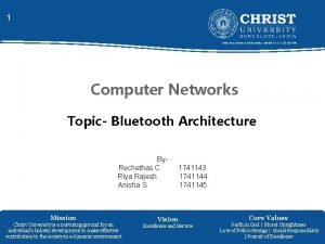 Bluetooth in computer networks