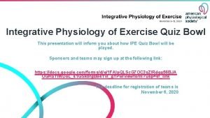 Exercise physiology quiz