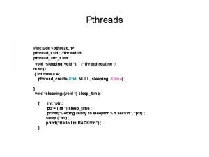 Pthread thread id Pthread thread id