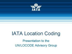 Henry coles iata