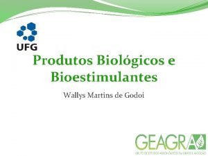 Produtos Biolgicos e Bioestimulantes Wallys Martins de Godoi