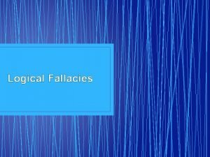 What is fallacy