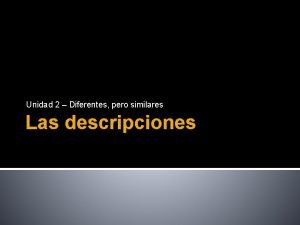 2 - descripciones