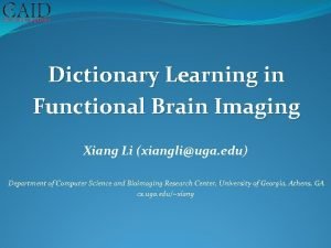 Brain imaging