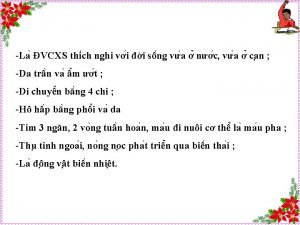 La VCXS thi ch nghi v i i