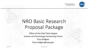 Basic research proposal