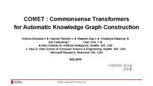 Comet knowledge graph