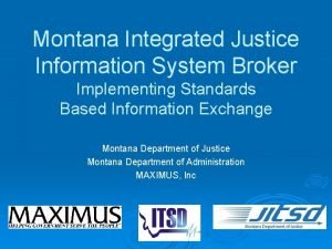 Integrated justice system Integrated justice system