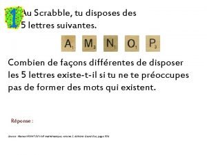 Disposes 5 lettres