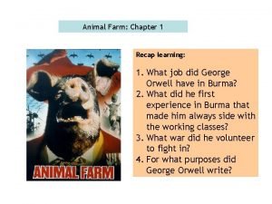 Hyperbole in animal farm chapter 1