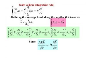 Leibniz integral rule