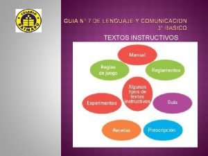 Objetivo instructivo Objetivo instructivo