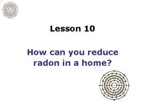 Radon mitigation system