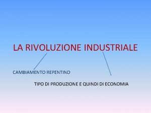 La seconda rivoluzione industriale riassunto