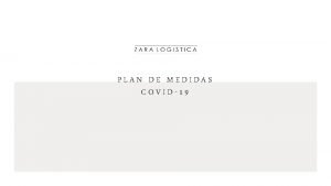 PLAN DE MEDIDAS COVID19 MEDIDAS ORGANIZATIVAS Las siguientes