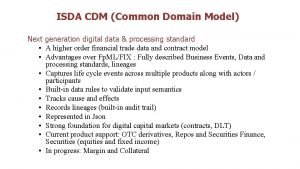 Isda cdm