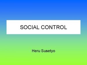 Teori social control