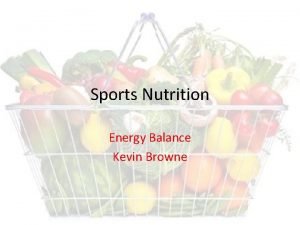 Balance sports nutrition