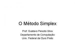 Metodo simplex