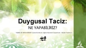 Duygusal Taciz NE YAPABLRZ YAZAR DR KATIA REINERT