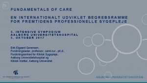 Reclaiming and redefining the fundamentals of care