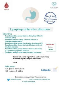 Lymphoproliferative disease