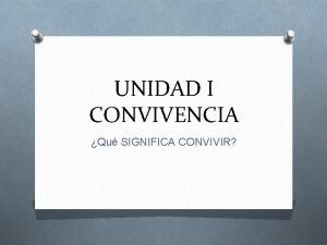 Que significa convivir