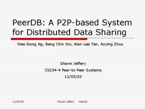 Peer db