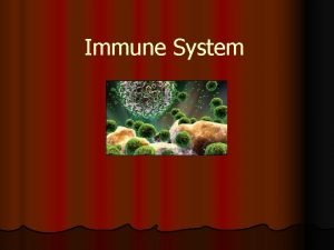 Immune System The Immune System l The function