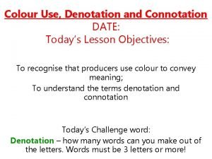 Denotation and connotation of red