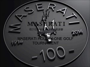 2014 MASERATI HOLEINONE GOLF TOURNAMENT Nike Golf 9