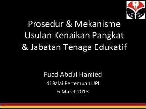 Prosedur Mekanisme Usulan Kenaikan Pangkat Jabatan Tenaga Edukatif