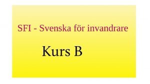 Kurs B tala och skriva Skriv stor bokstav