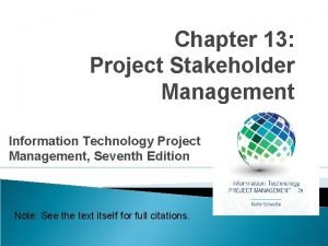 Stakeholder management table